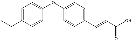 3-[4-(4-ethylphenoxy)phenyl]prop-2-enoic acid Struktur