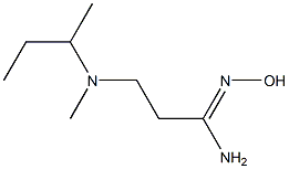 3-[butan-2-yl(methyl)amino]-N'-hydroxypropanimidamide Struktur