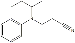 3-[butan-2-yl(phenyl)amino]propanenitrile Struktur