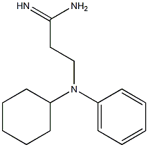 3-[cyclohexyl(phenyl)amino]propanimidamide Struktur