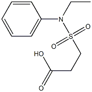 3-[ethyl(phenyl)sulfamoyl]propanoic acid Struktur