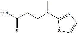 3-[methyl(1,3-thiazol-2-yl)amino]propanethioamide Struktur