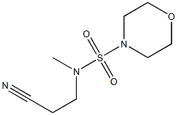 3-[methyl(morpholine-4-sulfonyl)amino]propanenitrile Struktur