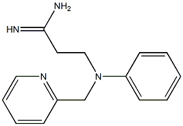 3-[phenyl(pyridin-2-ylmethyl)amino]propanimidamide Struktur