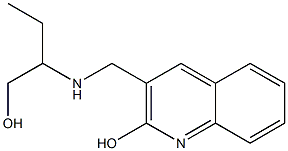 3-{[(1-hydroxybutan-2-yl)amino]methyl}quinolin-2-ol Struktur