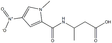 3-{[(1-methyl-4-nitro-1H-pyrrol-2-yl)carbonyl]amino}butanoic acid Struktur