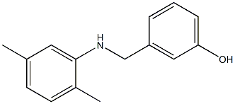 3-{[(2,5-dimethylphenyl)amino]methyl}phenol Struktur