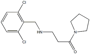 3-{[(2,6-dichlorophenyl)methyl]amino}-1-(pyrrolidin-1-yl)propan-1-one Struktur