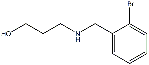 3-{[(2-bromophenyl)methyl]amino}propan-1-ol Struktur