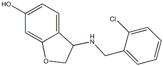 3-{[(2-chlorophenyl)methyl]amino}-2,3-dihydro-1-benzofuran-6-ol Struktur