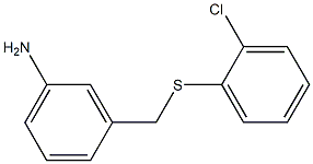 3-{[(2-chlorophenyl)sulfanyl]methyl}aniline Struktur