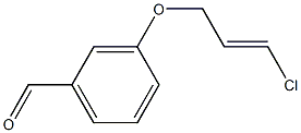 3-{[(2E)-3-chloroprop-2-enyl]oxy}benzaldehyde Struktur