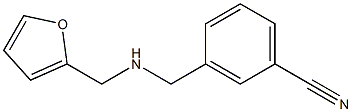 3-{[(2-furylmethyl)amino]methyl}benzonitrile Struktur