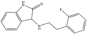 3-{[2-(2-fluorophenyl)ethyl]amino}-2,3-dihydro-1H-indol-2-one Struktur