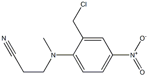 3-{[2-(chloromethyl)-4-nitrophenyl](methyl)amino}propanenitrile Struktur