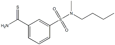 3-{[butyl(methyl)amino]sulfonyl}benzenecarbothioamide Struktur