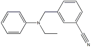 3-{[ethyl(phenyl)amino]methyl}benzonitrile Struktur