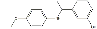 3-{1-[(4-ethoxyphenyl)amino]ethyl}phenol Struktur