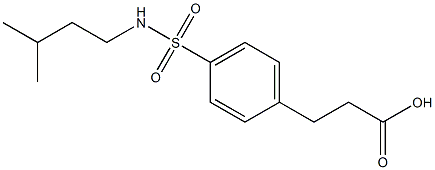 3-{4-[(3-methylbutyl)sulfamoyl]phenyl}propanoic acid Struktur