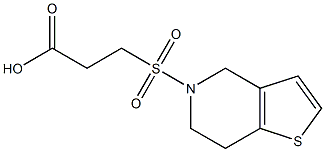 3-{4H,5H,6H,7H-thieno[3,2-c]pyridine-5-sulfonyl}propanoic acid Struktur