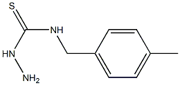 3-amino-1-[(4-methylphenyl)methyl]thiourea Struktur