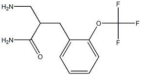 3-amino-2-{[2-(trifluoromethoxy)phenyl]methyl}propanamide Struktur