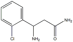 3-amino-3-(2-chlorophenyl)propanamide Struktur