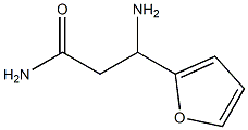 3-amino-3-(furan-2-yl)propanamide Struktur