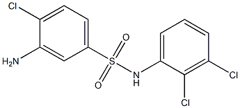 3-amino-4-chloro-N-(2,3-dichlorophenyl)benzene-1-sulfonamide Struktur