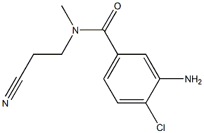 3-amino-4-chloro-N-(2-cyanoethyl)-N-methylbenzamide Struktur