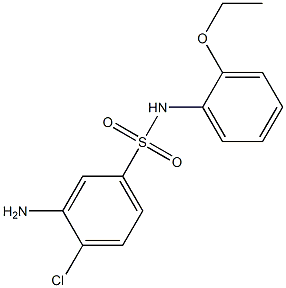 3-amino-4-chloro-N-(2-ethoxyphenyl)benzene-1-sulfonamide Struktur