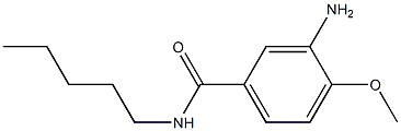 3-amino-4-methoxy-N-pentylbenzamide Struktur