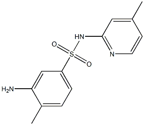 3-amino-4-methyl-N-(4-methylpyridin-2-yl)benzene-1-sulfonamide Struktur