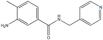 3-amino-4-methyl-N-(pyridin-4-ylmethyl)benzamide Struktur