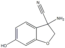 3-amino-6-hydroxy-2,3-dihydro-1-benzofuran-3-carbonitrile Struktur