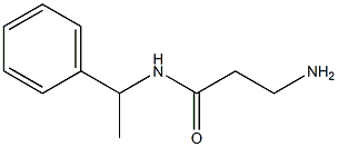 3-amino-N-(1-phenylethyl)propanamide Struktur