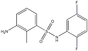 3-amino-N-(2,5-difluorophenyl)-2-methylbenzene-1-sulfonamide Struktur