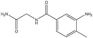 3-amino-N-(2-amino-2-oxoethyl)-4-methylbenzamide Struktur