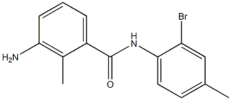 3-amino-N-(2-bromo-4-methylphenyl)-2-methylbenzamide Struktur