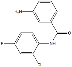 3-amino-N-(2-chloro-4-fluorophenyl)benzamide Struktur