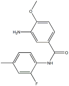 3-amino-N-(2-fluoro-4-methylphenyl)-4-methoxybenzamide Struktur