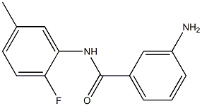 3-amino-N-(2-fluoro-5-methylphenyl)benzamide Struktur