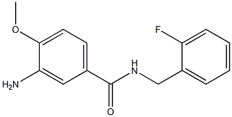 3-amino-N-(2-fluorobenzyl)-4-methoxybenzamide Struktur