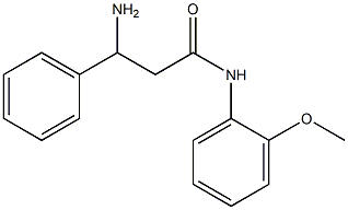 3-amino-N-(2-methoxyphenyl)-3-phenylpropanamide Struktur