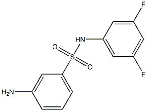 3-amino-N-(3,5-difluorophenyl)benzenesulfonamide Struktur