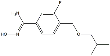 3-fluoro-N'-hydroxy-4-(isobutoxymethyl)benzenecarboximidamide Struktur