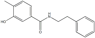 3-hydroxy-4-methyl-N-(2-phenylethyl)benzamide Struktur