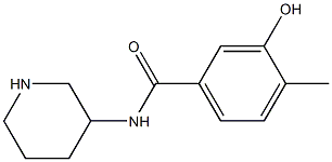 3-hydroxy-4-methyl-N-(piperidin-3-yl)benzamide Struktur