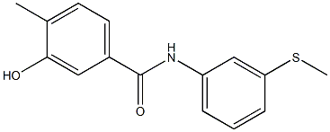 3-hydroxy-4-methyl-N-[3-(methylsulfanyl)phenyl]benzamide Struktur