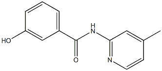 3-hydroxy-N-(4-methylpyridin-2-yl)benzamide Struktur